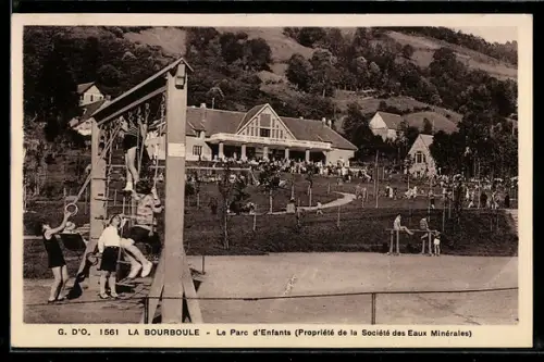 AK La Bourboule, Le Parc d` Enfants, Propriété de la Société des Eaux Minérales