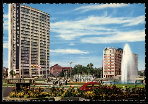 AK Berlin, Telefunken-Hochhaus am Ernst-Reuter-Platz