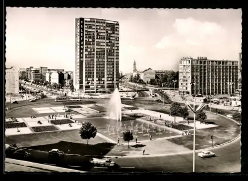 AK Berlin, Ernst-Reuter-Platz mit Telefunken-Hochhaus
