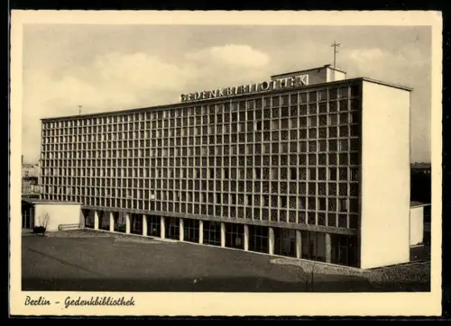 AK Berlin, Totalansicht der Gedenkbibliothek