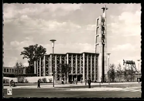AK Berlin-Tiergarten, Hansaviertel, St. Ansgar-Kirche