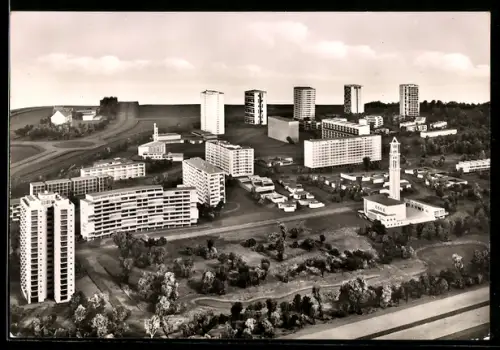 AK Berlin, Internationale Bauausstellung 1957, Modell des neuen Berliner Hansaviertels