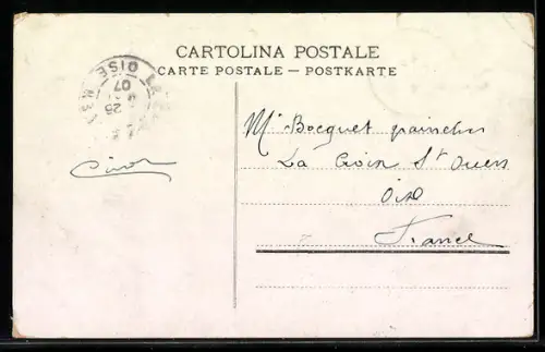 AK Milano, Porta Venezia, Strassenbahn