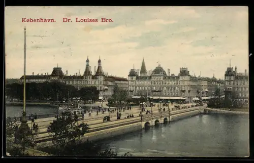 AK Kobenhavn, Dr. Louises Bro, Strassenbahn