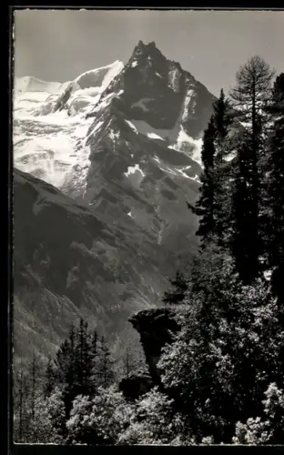 Foto-AK Emanuel Gyger: Zinal, Le Blanc de Moming et le Besso