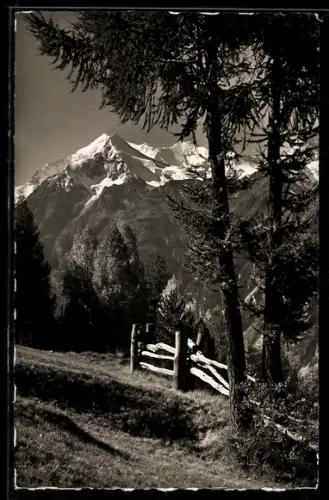 Foto-AK Emanuel Gyger: Grächen, Weisshorn, Brunegghorn und Bieshorn