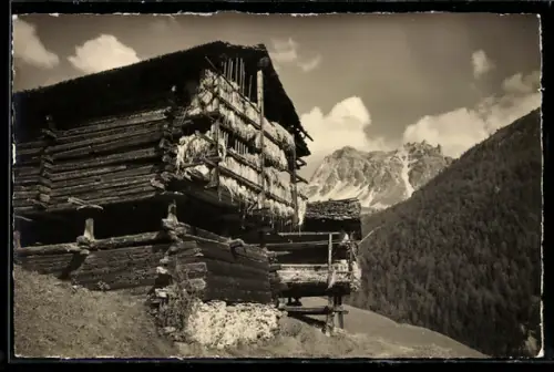 Foto-AK Emanuel Gyger: St. Lue, Vieux Mazots