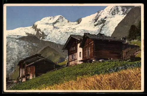 Foto-AK Emanuel Gyger: Hohnegg bei Saas-Fee, Alphubel