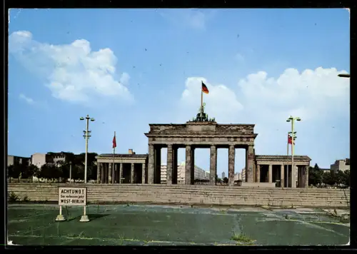 AK Berlin, Grenze am Brandenburger Tor