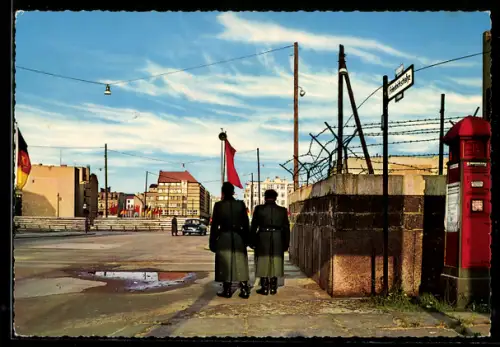 AK Berlin, Checkpoint Charlie, Friedrichstrasse