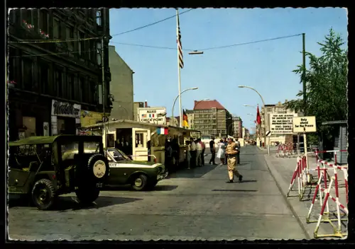 AK Berlin, Sektorengrenze am Checkpoint Charlie