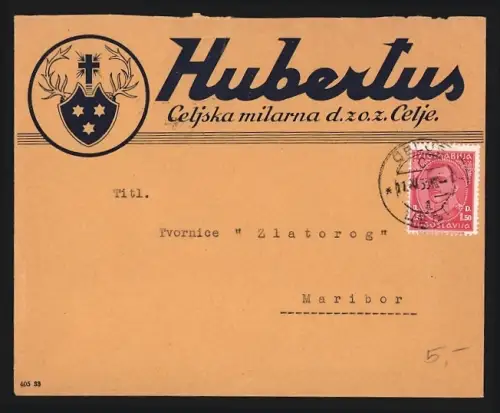 Dekorativer Brief Hubertus, Celjska milarna d. zo. z. Celje