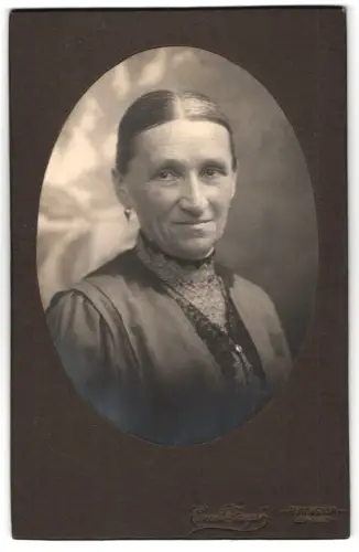 Fotografie Ernst Fromm, Mittweida, Portrait einer älteren Frau