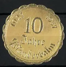 Reklamemarke Pfänderbahn, 10 Jahre Jubiläumsmünze
