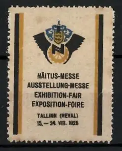 Reklamemarke Tallinn, Ausstellung-Messe 1925, Wappen mit Logo