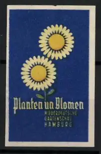 Reklamemarke Hamburg, Niederdeutsche Gartenschau, Planten un Blomen