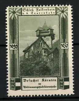 Reklamemarke Kärnten, Besuchet Kärnten 1930, Schloss Falkenstein