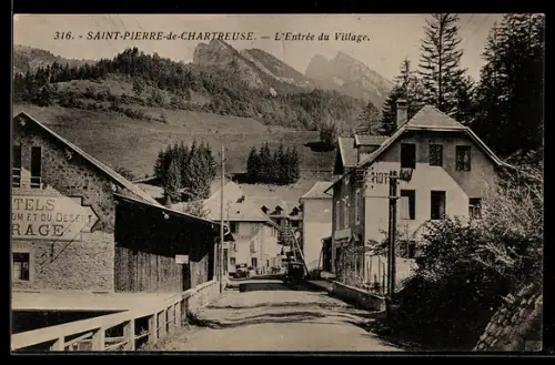 AK Saint-Pierre-de-Chartreuse, L`Entrée du Village