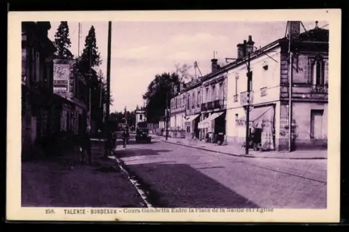 AK Talence, Bordeaux, Cours Gambetta entre la place de la Mairie