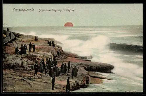 AK Lussinpiccolo, Sonnenuntergang in Cigale