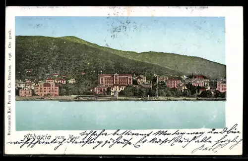 AK Abbazia, Vom Meer aus gesehen