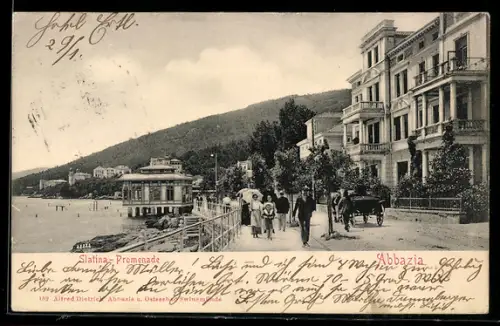 AK Abbazia, Slatina-Promenade