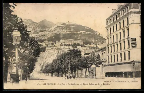 AK Grenoble, Le Cours St-André et les Forts Rabot et de la Bastille