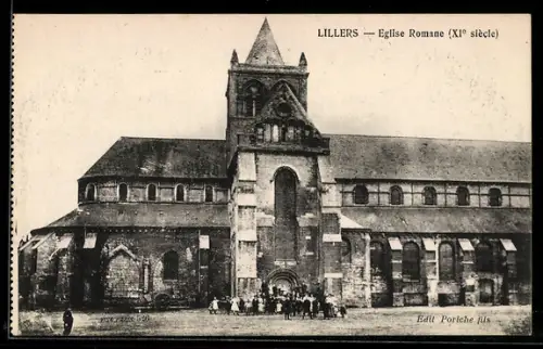 AK Lillers, Église Romane