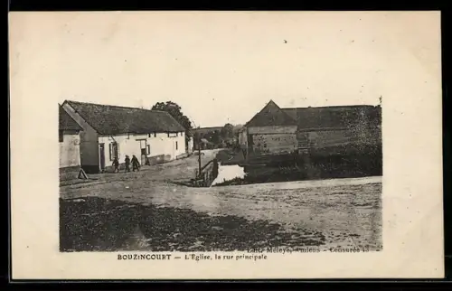 AK Bouzincourt, L`Eglise, la rue principale