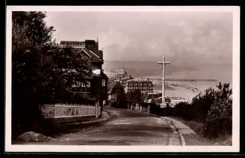AK Trouville, Panorama du Calvaire vers la Plage