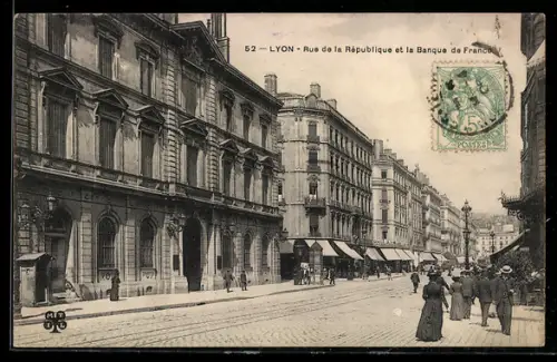 AK Lyon, Rue de la République et la Banque de France