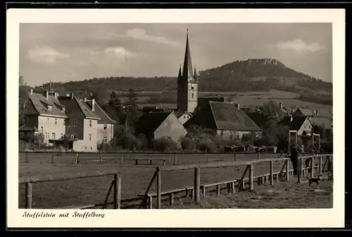 AK Staffelstein, Kirche mit Staffelberg