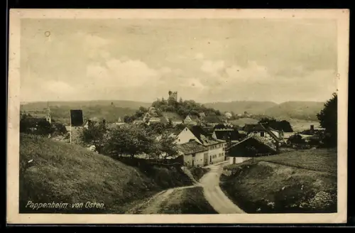 AK Pappenheim, Strassenpartie von Osten