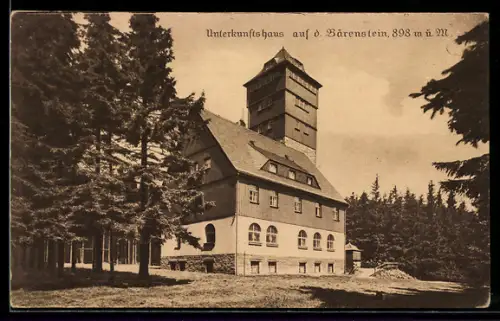 AK Bärenstein, Unterkunftshaus auf dem Bärenstein