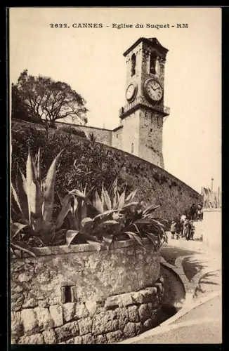 AK Cannes, Eglise du Suquet