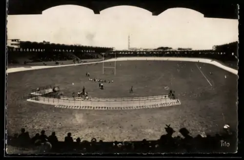 AK Bordeaux, Le Stade Municipal, Vue densemble de la Piste
