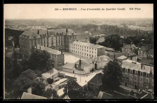 AK Bourges, Vue d`ensemble du Quartier Condé