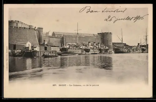 AK Brest, Le Château, vu de la pointe