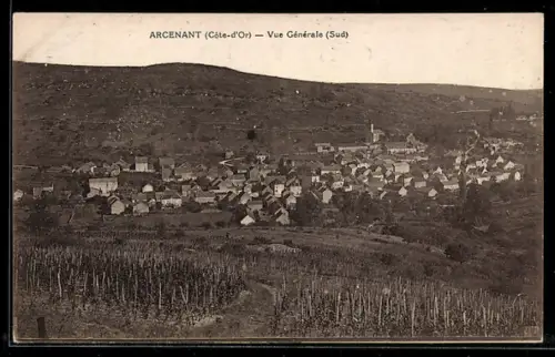 AK Arcenant /Côte-d`Or, Vue Générale, Sud