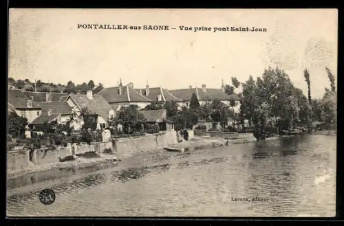 AK Pontailler-sur-Saone, Vue prise pont Saint-Jean