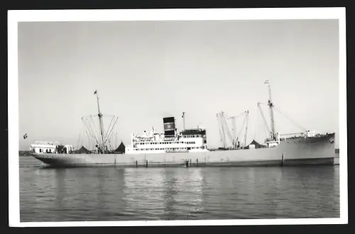 Fotografie Schwedisches Frachtschiff Nordstjernan von 1935 in Seitenansicht