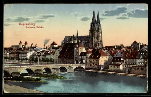 AK Regensburg, Steinerne Brücke