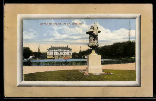 AK Dresden, Palais im Grossen Garten