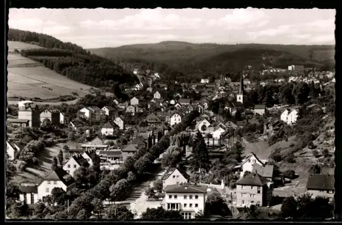 AK Bad Schwalbach, Panoramaansicht mit Kirche und umliegender Wohnbebauung