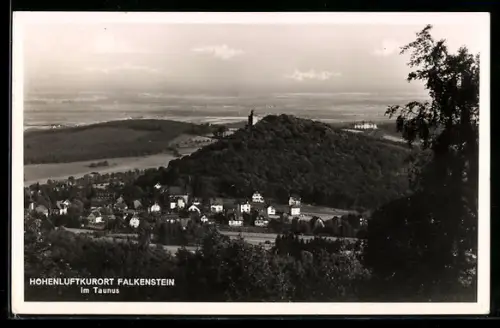 AK Falkenstein im Taunus, Burgruine, Ortsansicht