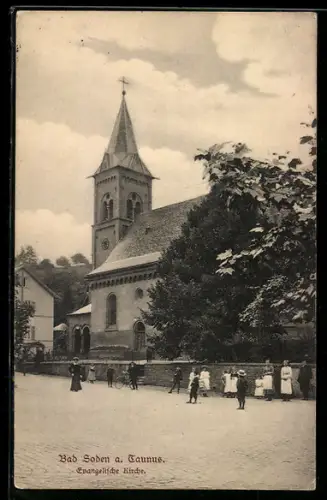 AK Bad Soden a. Taunus, Evangelische Kirche