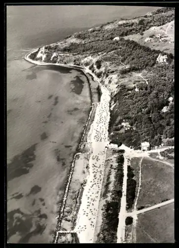 AK Kloster /Hiddensee, Steilküste vom Flugzeug aus