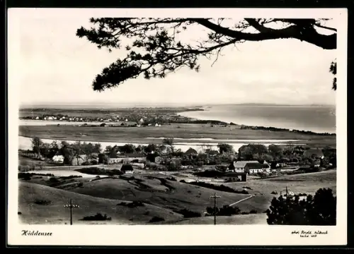 AK Hiddensee, Blick auf die Küste
