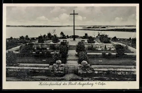 AK Angerburg, Partie auf dem Heldenfriedhof