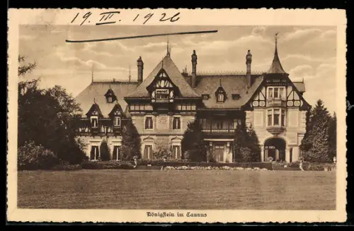 AK Königstein im Taunus, Schlossansicht